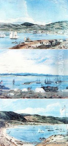 Two Views Of Wellington & One View Of Nelson -
1841 - view 1