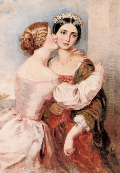 Portrait Of Catherine And Bianca In A Classical Pose - view 1