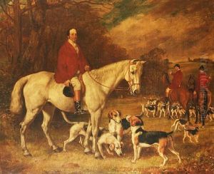 John Henry, Earl Of Clonmell With Hishounds by Thomas Frank Heaphy
