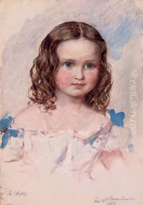 Portrait Of A Young Girl by Thomas Frank Heaphy