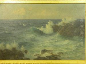 Rockeycoastline With Breaking Surf