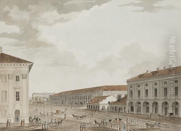 Gostinoy Dvor, Ou Les Boutiques Public La Perspective De Nevsky A St. Petersburg - view 1