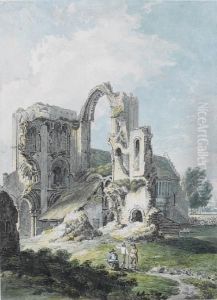 Castle Acre Priory, Norfolk by Thomas Hearne