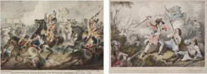 Two Battle Scenes by William Heath