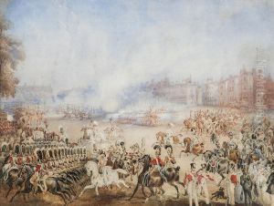 Queen Victoria's Ascension Day Salute, Hyde Park by William Heath