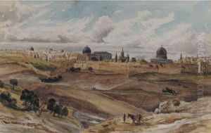 Jerusalem From The Mount Of Olives by Charles Gilbert Heathcote