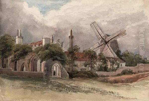 A Folio Of Watercolours Depicting Various Landscapes, Including Views Of East Anglia (one Illustrated) - view 1