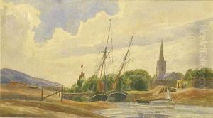 Glenarm, Ireland, Watercolour by John Moyer Heathcote
