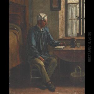 Reading By Moonlight by Augustus Goodyear Heaton