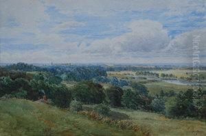 View Of The Thames At Windsor by John Heaton
