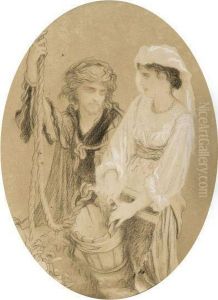 Couple Au Puits by Ernest Hebert