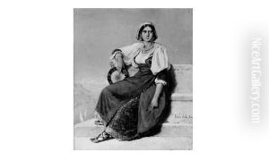 La Belle Napolitaine by Jules Hebert