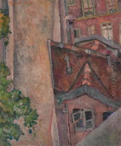 Les Toits Rouges by Jeanne Hebuterne