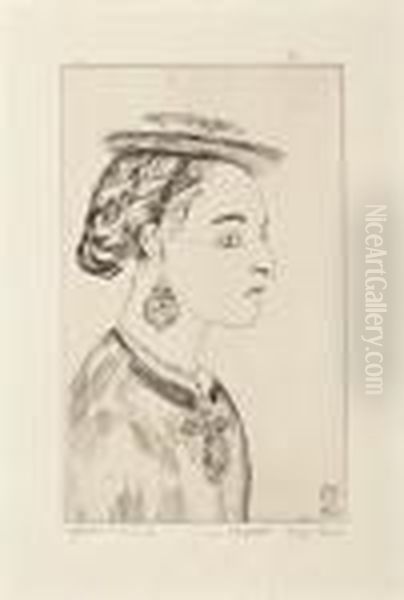 Portrait De Femme De Profil - view 1