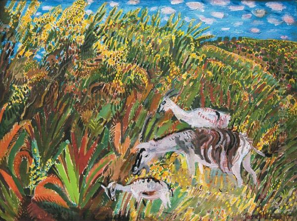 Paysage Exotique Aux Animaux - view 1