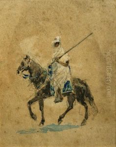 Soldado A Caballo by Diogenes Hecquet