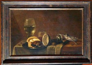 Still Lifewith Romer Wan - Li Bowl by Willem Claesz. Heda