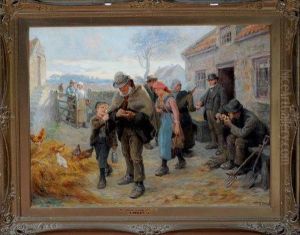 "the Labourer Is Worthy Of His Hire" (pay Day)" by Ralph Hedley