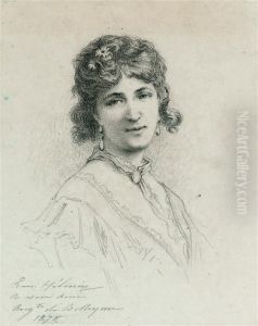 Portrait Of A Lady by Edmond Hedouin