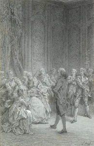 Illustrations Des OEuvres De Jules Janin. 1876-1883 ; In-folio Maroquin Janseniste Rouge, Dos Lisse, Titre Dore (carayon). by Edmond Hedouin