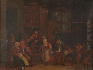 La Danse Dans La Taverne by Egbert Heemskerk