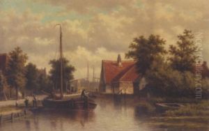 Dutch Canal by Georgius Heerebaart