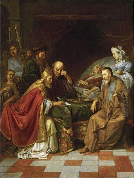 Zacharias Writing The Name Of Saint John The Baptist - view 1