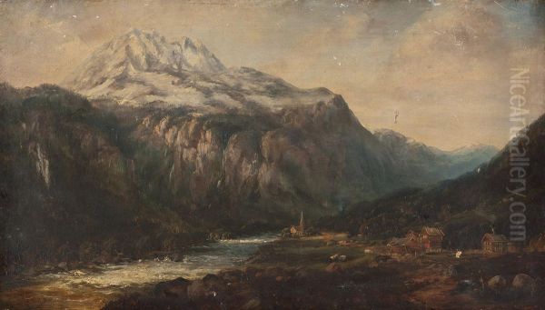 Gebirgslandschaft Mit Talansicht - view 1