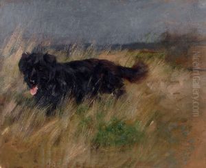 Jagdhund Im Lauf by Emanuel Hegenbarth
