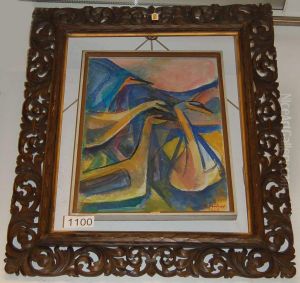 "vier Schwane Am Abend; Sommerblumen; Blumen Mit Vogel" by Heinrich Heidner