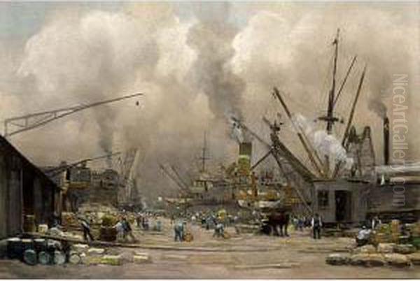 A View Of The Amsterdam Harbour - view 1