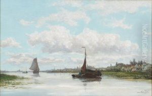 River Amstel, Amsterdam by Marinus Heijl