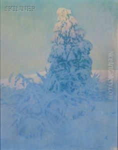 Late Afternoon, Winter by Charles Emile Heil