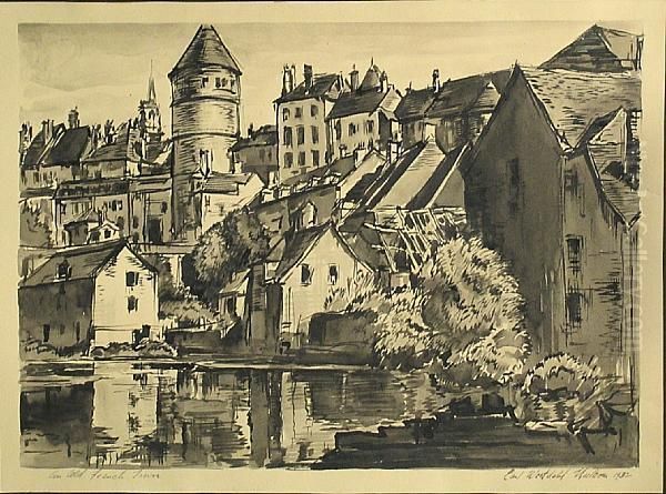 An Old French Town - view 1