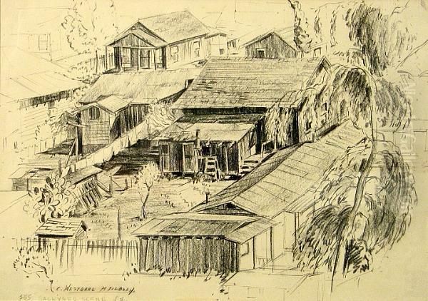 Backyard Scene, Los Angeles (no. 255) - view 1