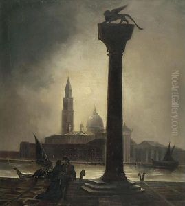 Piazzetta San Giorgio A Venezia by Joseph Heilmair