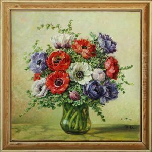 Flowers In A Glass Vase