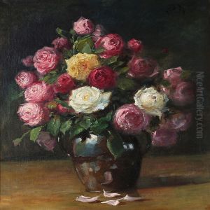 Still Life With Roses In A Vase thumbnail
