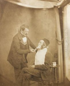Autoportrait Chez Le Barbier by Jean-Jacques Heilmann