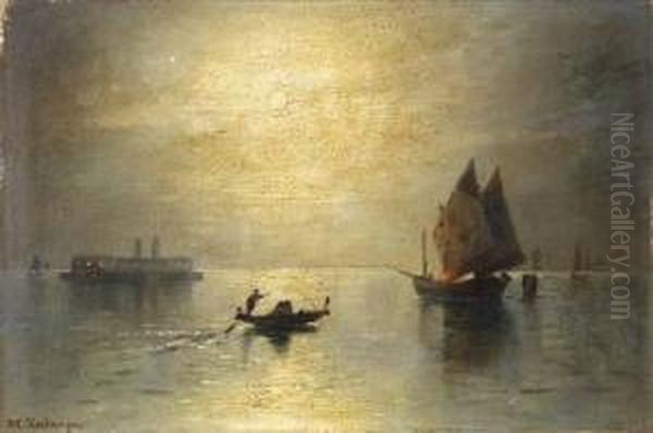 Mondnacht In Der Lagune Von Venedig - view 1