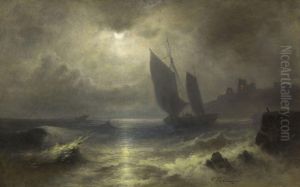 Nachtliche Kustenszene by Karl Heilmayer