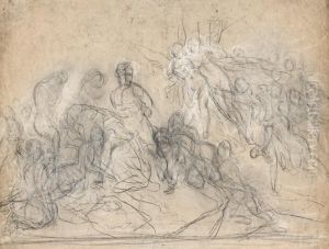 Les Ames Au Purgatoire by Francois - Joseph Heim
