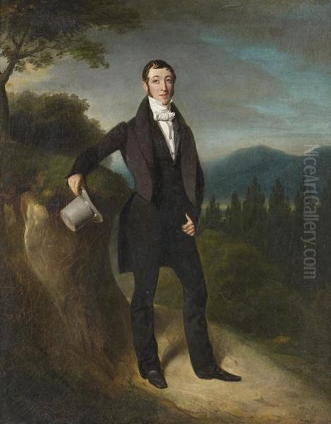 Portrait De Gentilhomme En Pied - view 1