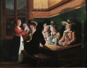 Scena Di Osteria Con Fumatori by Wolfgang Heimbach