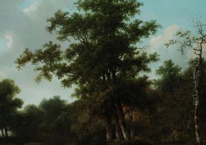 Weite Landschaft Mit Feldweg An Einem Waldrand by Christianus Hendric. Hein