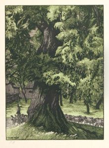 Schafer Mit Seinerherde by Franz Hein