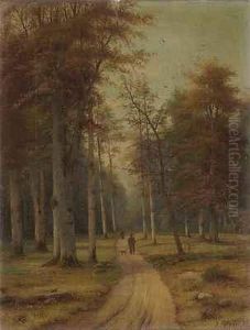 Jager Im Herbstwald by Eduard, Hein Jr.