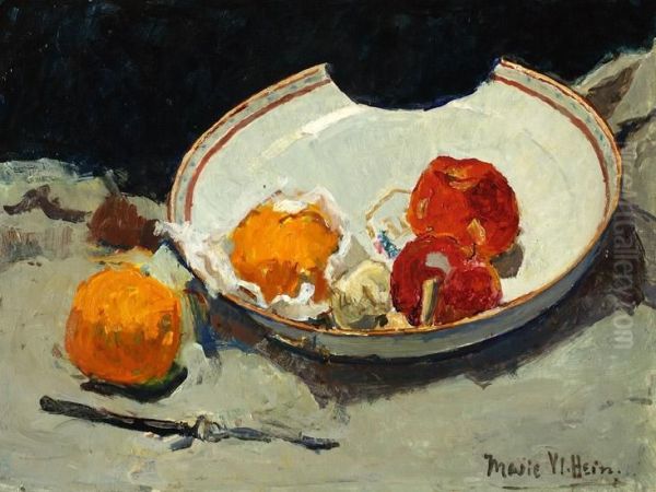 Shaving Bowl With Apples And Oranges - view 1