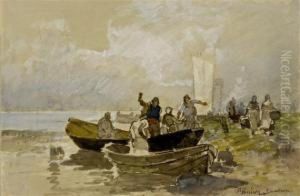 Coastal Landscape by Karl Adam Heinisch