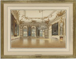 The Hall Of Ceremonies In Schonbrunn Palace by Franz Heinrich